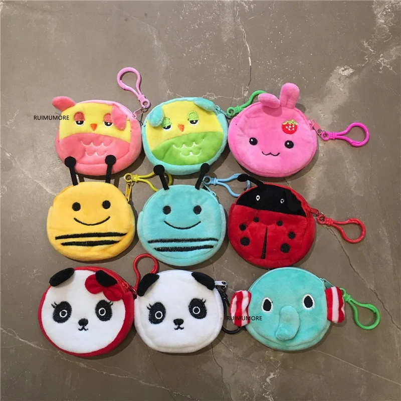 Множество моделей кошелек с плюшевыми животными маленький Детский плюшевый мини