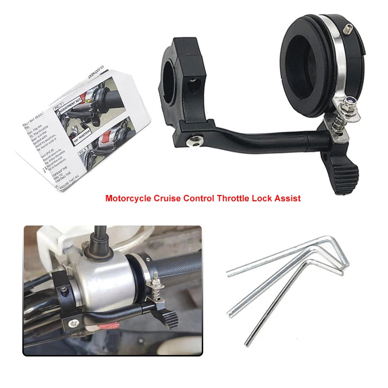 

Universal Motorcycle Cruise Control Throttle Lock Assist for 7/8" 1" Handlebar For Honda For Yamaha For BMW R1200GS R1250GS