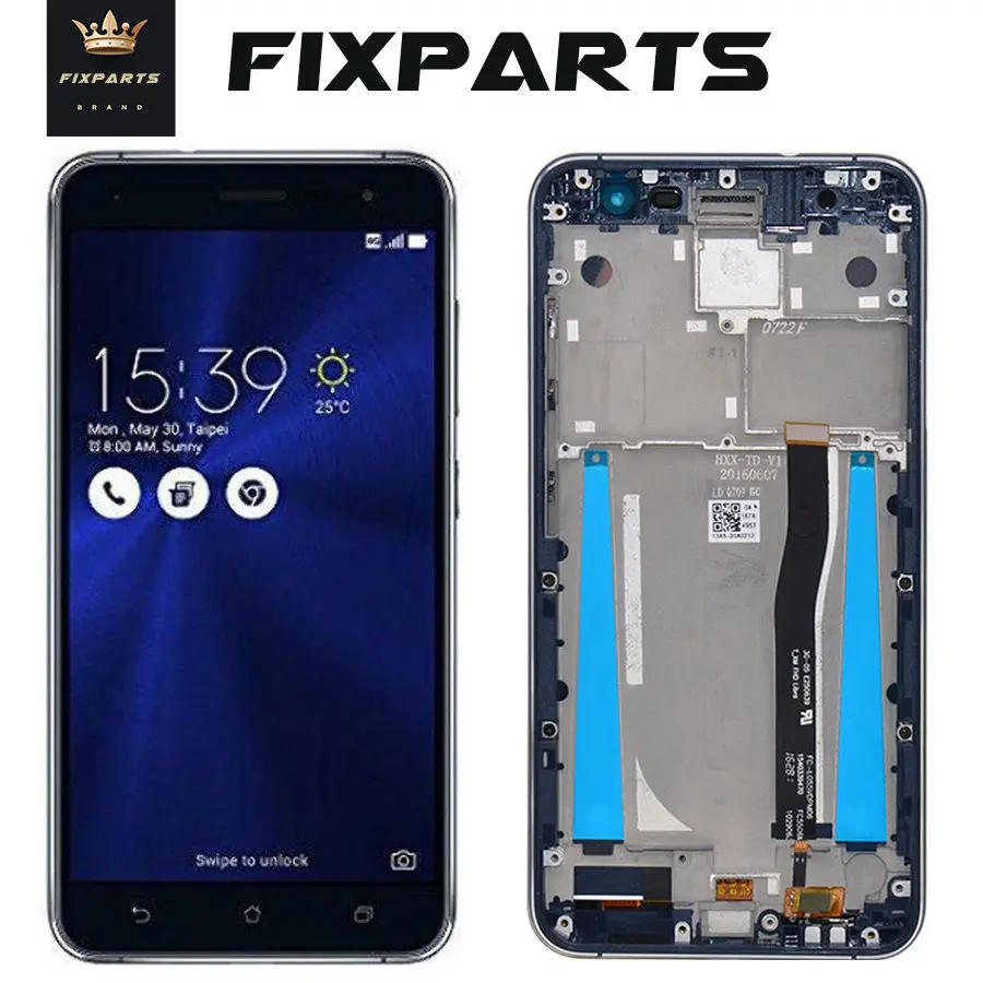 Оригинальный тест Новый 5 &quotчерный для ЖК Asus ZenFone 3 ZE552KL Z012DE Полный дисплей +