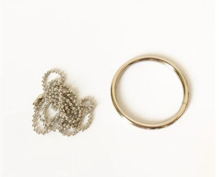 1 шт. стальное волшебное кольцо и цепь крутой магический трюк реквизит