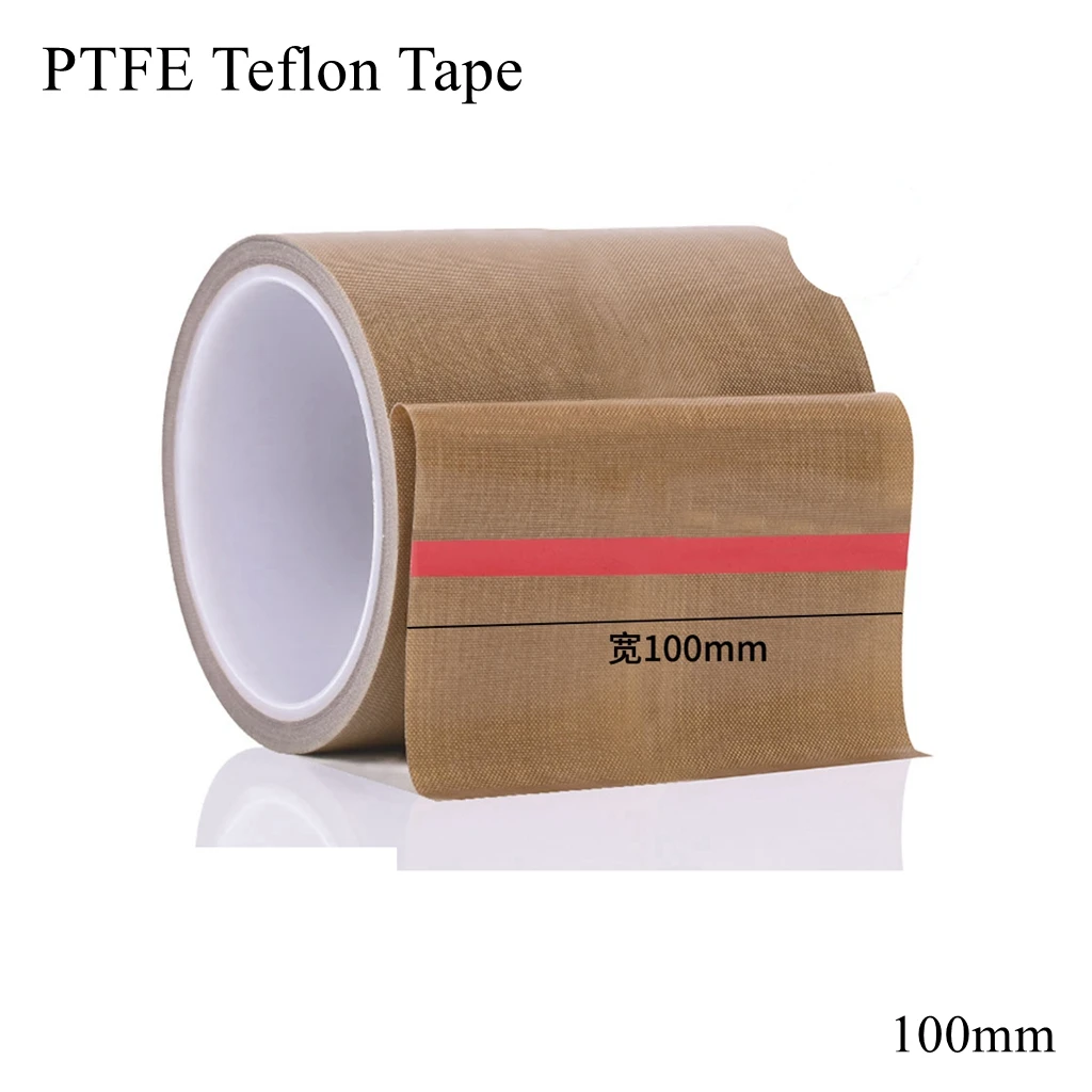 

100mm PTFE High Temperature Tape Resistant Glass Fiber Fabric Silicone Adhesive Cloth Heat Insulating Sealing Flame Retardant