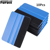 10pcs blue scraper squeegee tool felt edge car decals vinyl wrapping tint tools for car accessories automobiles cleaning tools