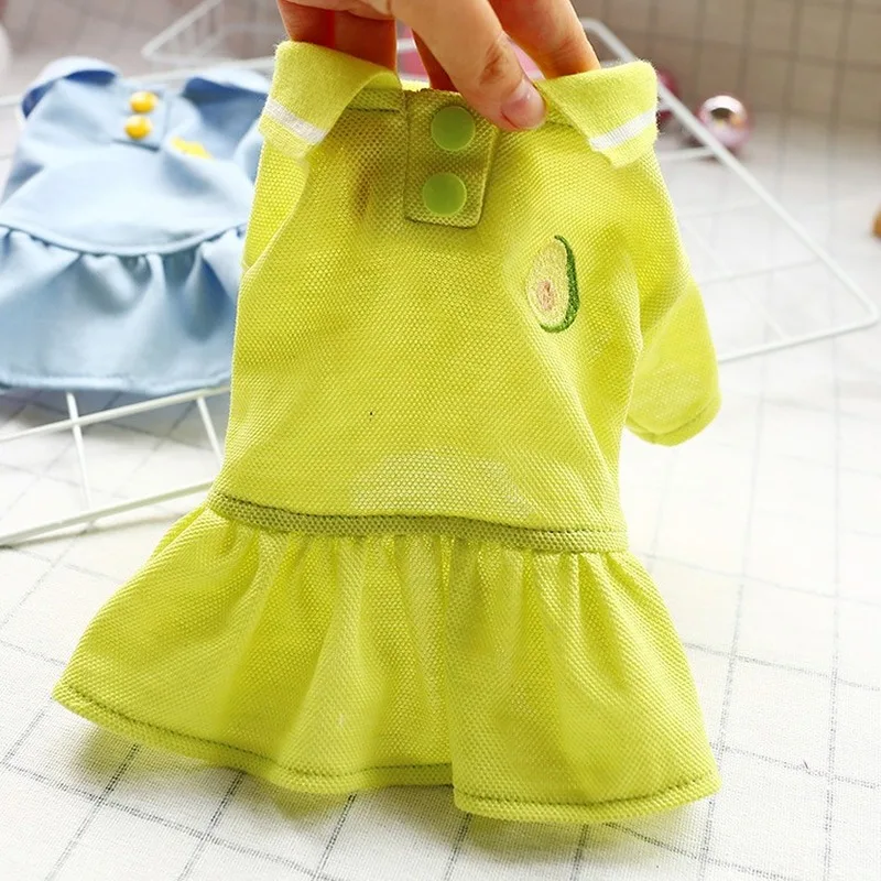 

Teddy dog clothes new summer clothes pet supplies clothing cat plain skirt spring and autumn puppy clothes