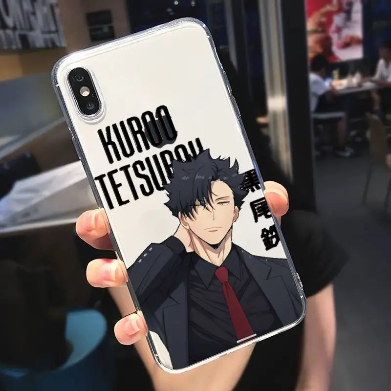 

Haikyuu volleyball Japan anime Phone Case Transparent soft For iphone 5 5s 5c se 6 6s 7 8 11 12 plus mini x xs xr pro max