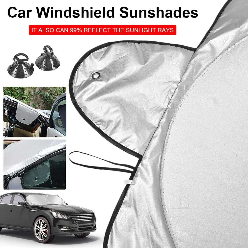 

160X86CM Automotive Ears Windshield Sunshades Anti Snow Ice UV Heat Window Protector For Car SUV Trucks Auto Protect Accessories
