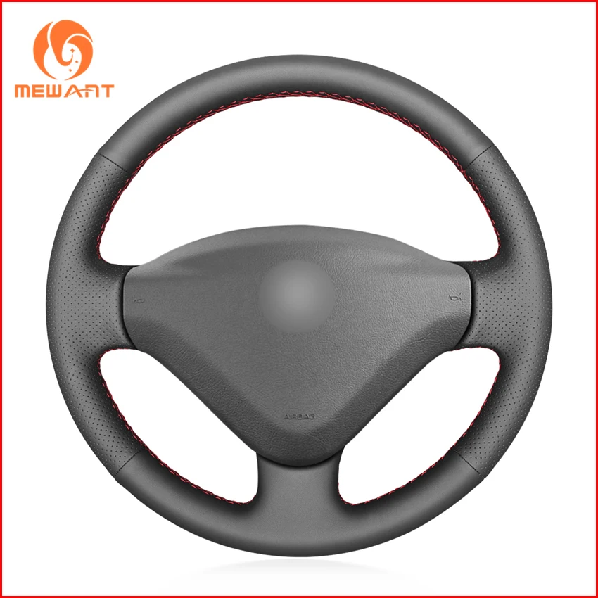 Черный чехол из натуральной кожи для Peugeot 207 экспертный партнер Citroen Berlingo Jumpy Fiat Scudo