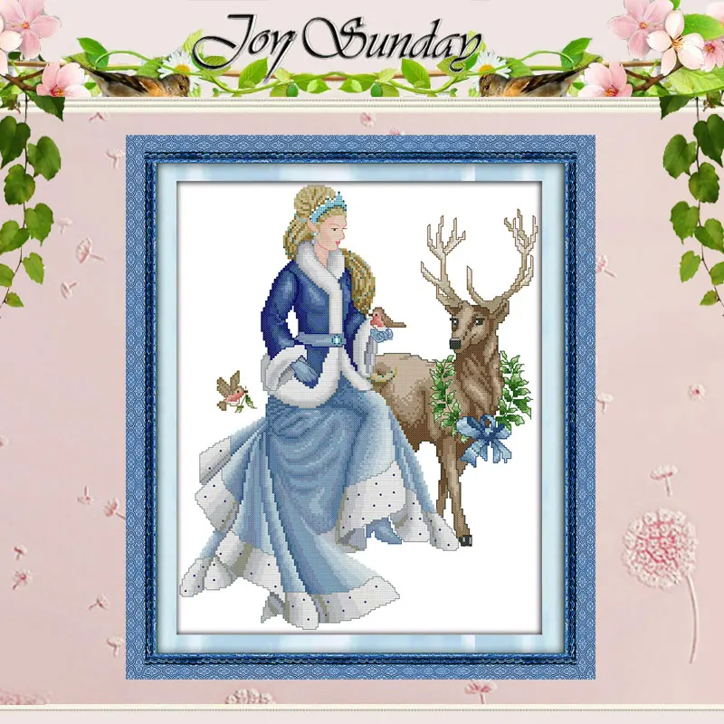 Зимние сказки Счетный крест 11CT 14CT наборы крестиков оптовая продажа вышивка