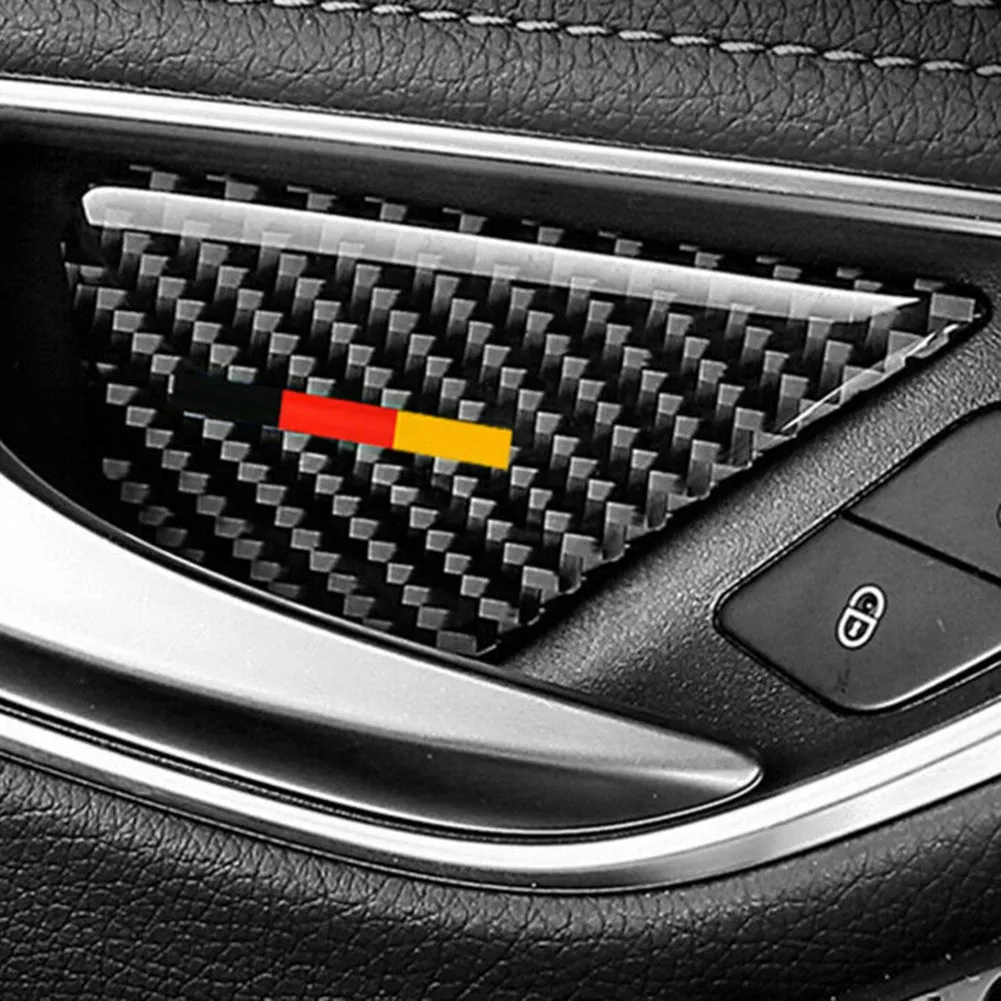 

4 Pcs Car Door Handle Bowl Accessories Cover Trim For Mercedes Benz C Class W205 Interor Soft