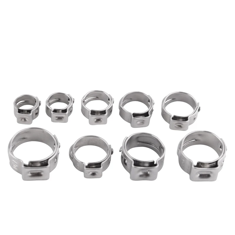 70 шт./компл. одно ухо хомуты шланга зажимы для топлива ассортимент