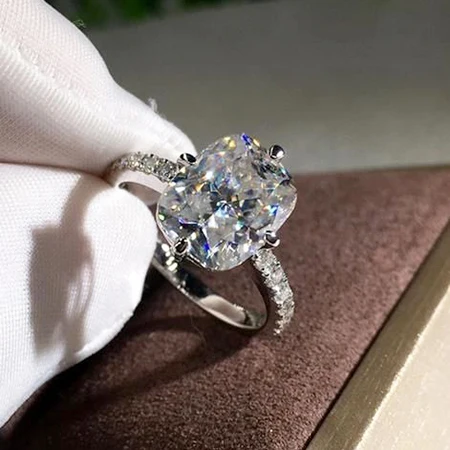 

Модное изысканное прямоугольное кольцо JK с четырьмя крапанами, обручальное кольцо, Подарок на годовщину, ювелирные изделия, размер 5-11