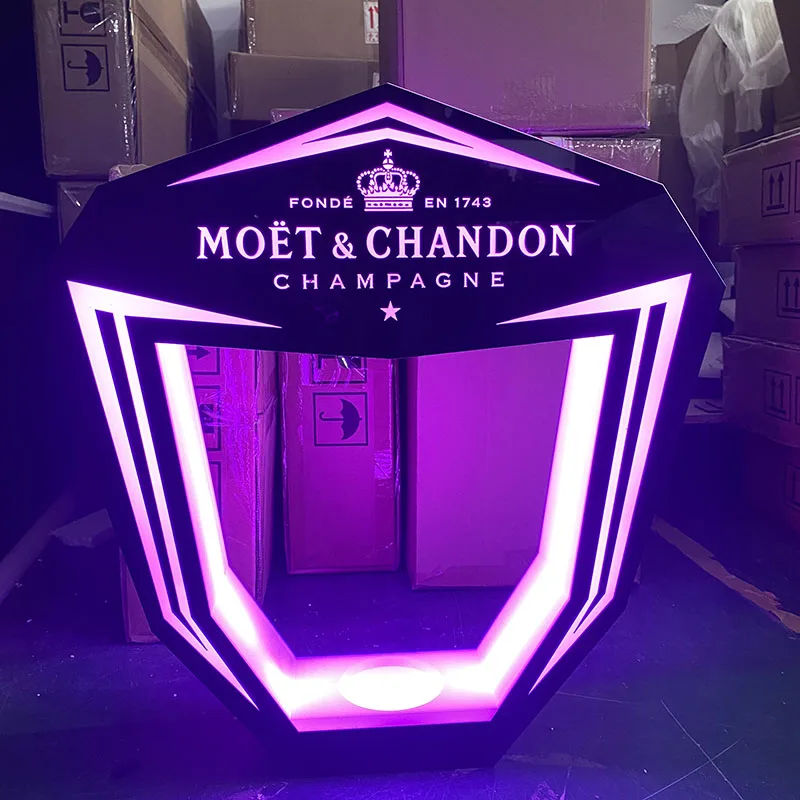 Индивидуальный дизайн прозрачный акриловый дисплей для пива светодиодный