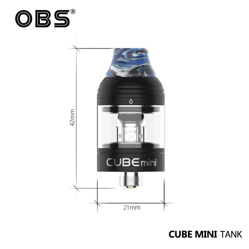 Распродажа OBS Cube Mini Tank 2 мл/3 мл емкость 21 мм Диаметр с верхней начинкой электронная