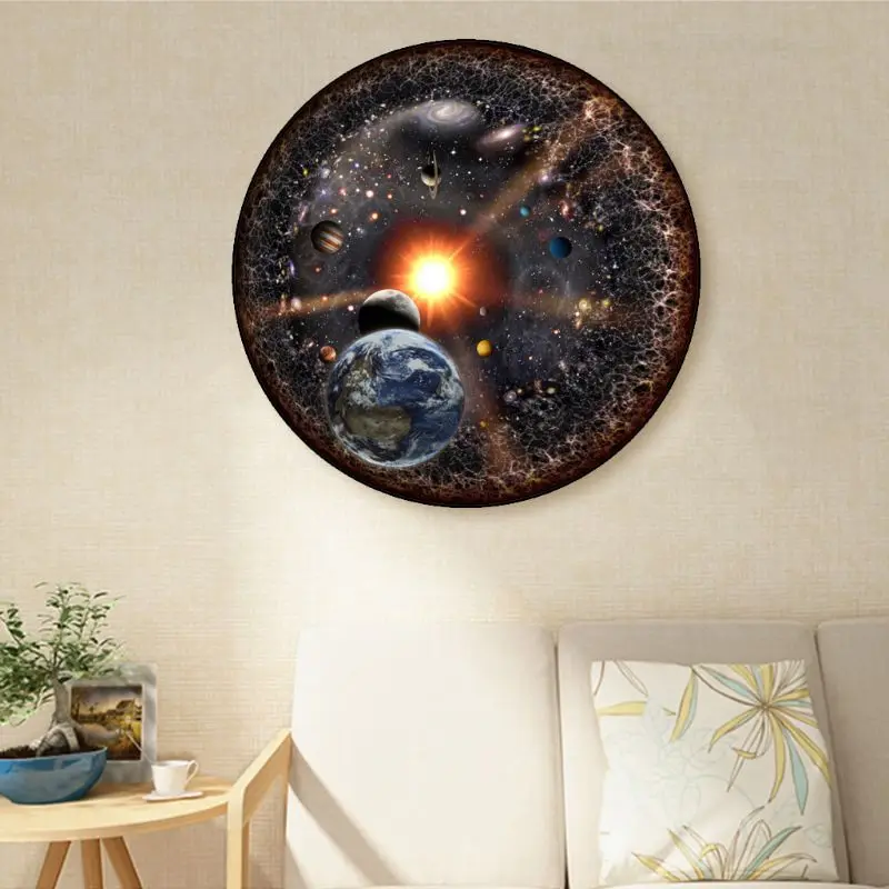 Круговой Пазлы для взрослых пространство головоломки Космос Вселенная пазл