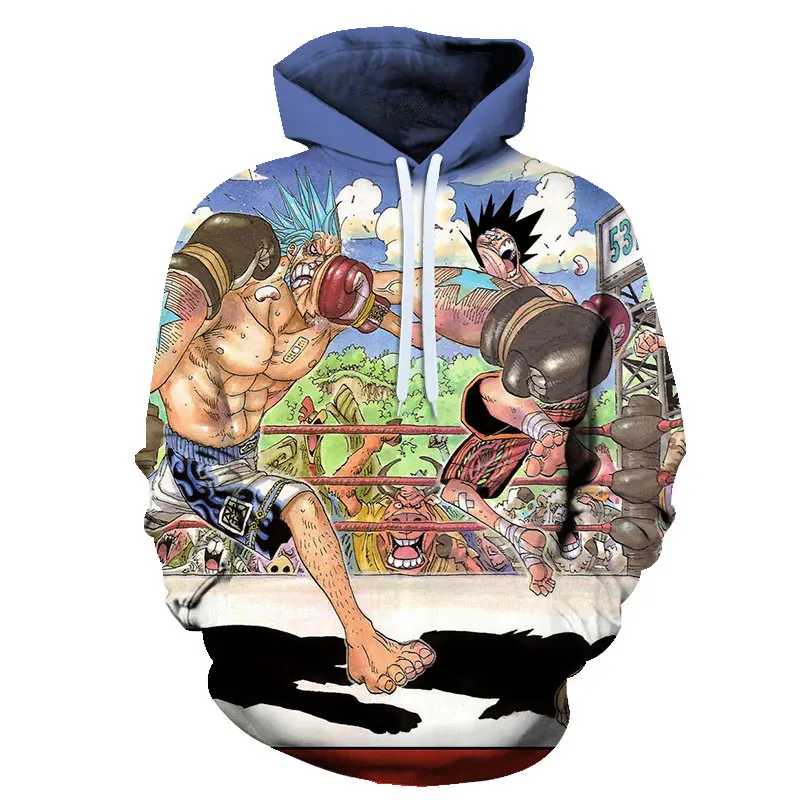 Аниме одна деталь толстовки 3D печати пуловер Толстовка Обезьяна D Луффи|Мужские и
