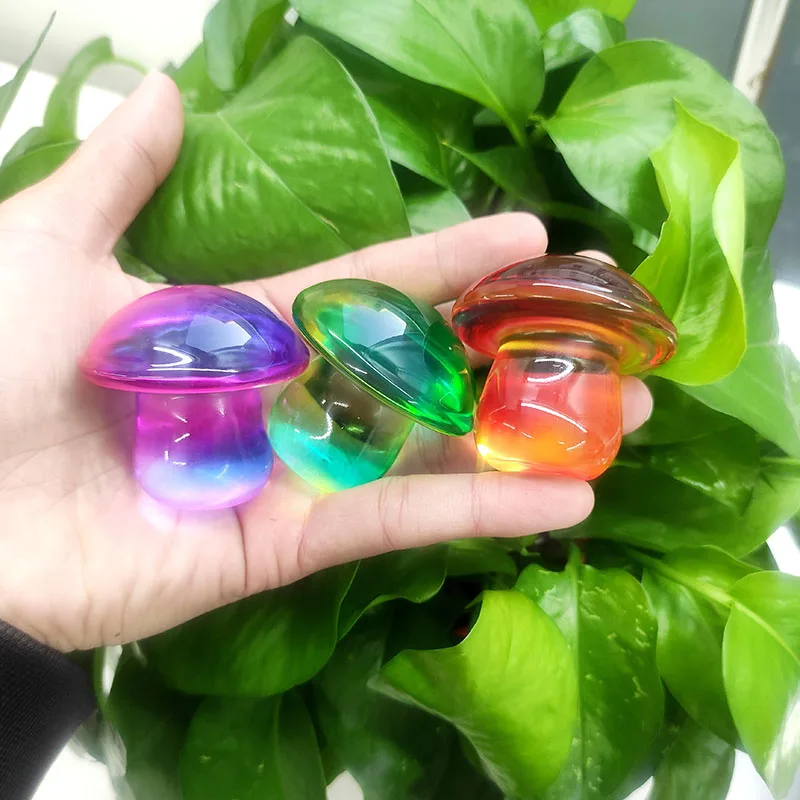 Искусственные хрустальные грибы ручная резьба Ангел Аура Хрустальный гриб для