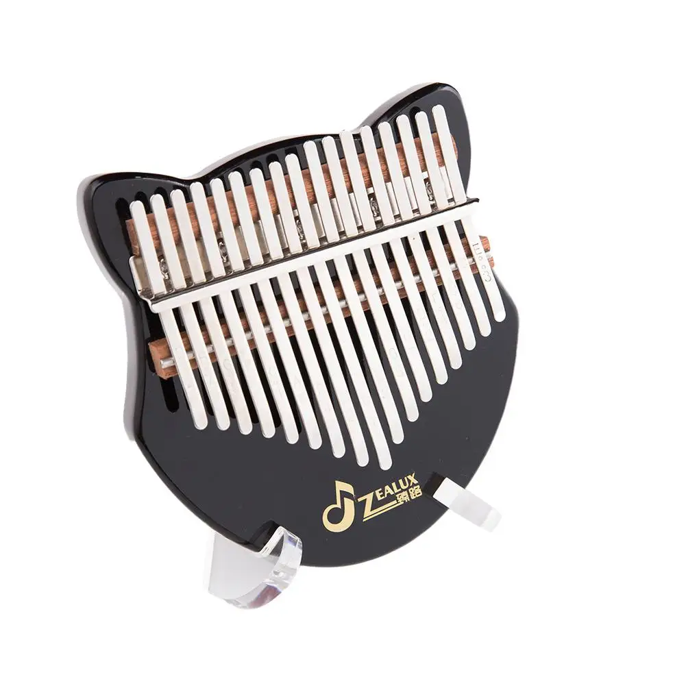 

17-key Acrylic Kalimba Black Shape Kalimba Thumb Piano with Tuning Hammer