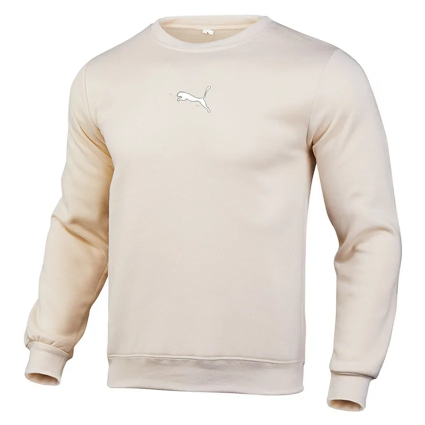 

Puma Autumn And Winter Brand New Pullover Men's O-Neck Solid Color Long-Sleeved Sportswear Polar Fleece Warm Casual Velvet M-3XL