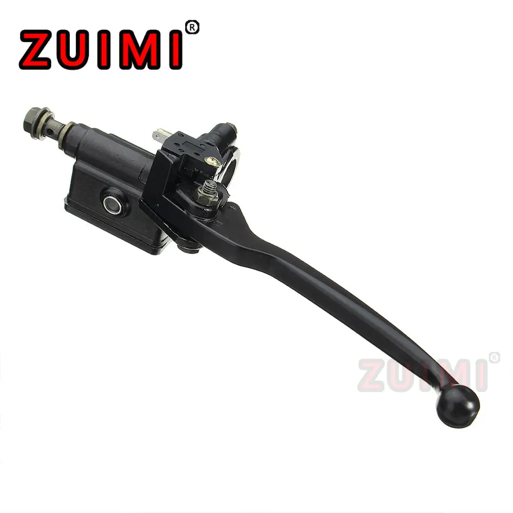 

Тормозной рычаг с диаметром сцепления 7/8 дюйма или 22 мм, обычный Гидравлический тормозной цилиндр на руль мотоцикла, черный стержень, трос