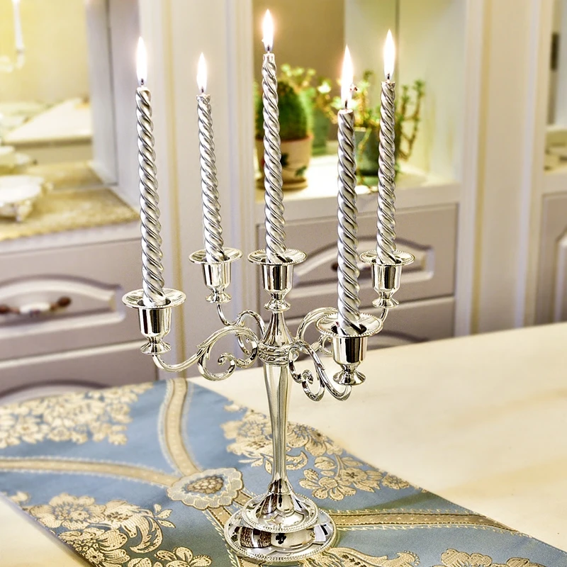 

Nordic Style Candle Holders Luxury Romantic Wedding Decoration Candle Holders Candlesticks Metal Fashion Crafts Home Decor DB6ZT