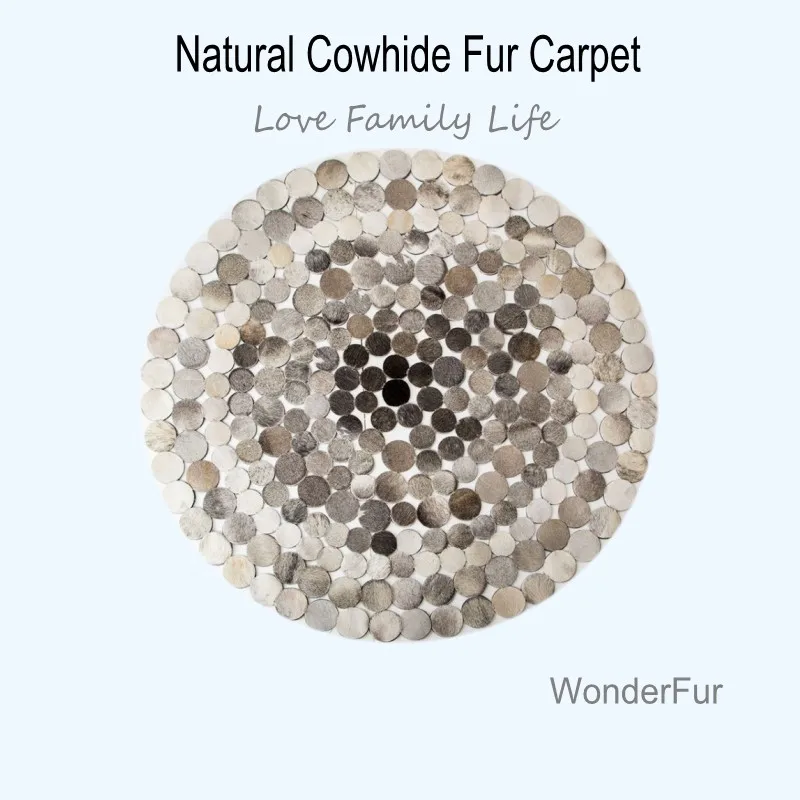 Круглая нашивка из воловьей кожи в американском стиле для гостиной декоративный