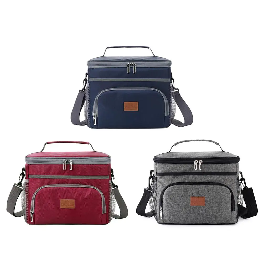 

Picnic Bag 2-tier Foldable Cooler Box with Large Capacity Insulated Lunch Bag for Food Transport