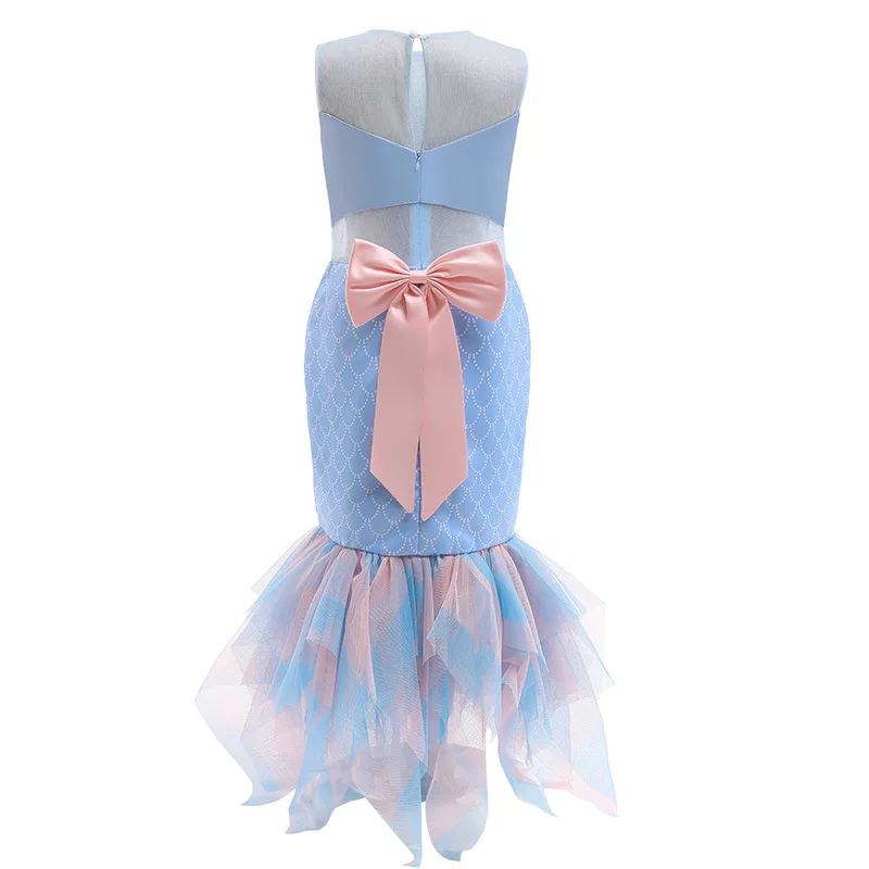 

Girls Little Mermaid Ariel Princess Dress Baby Girl Cosplay Costumes Kids Halloween Fancy Costume Child Carnival Party Clothing