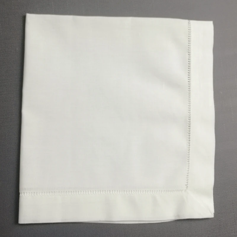 Sef из 12 носовых платков обеденные салфетки идеальные свадебные белые льняные