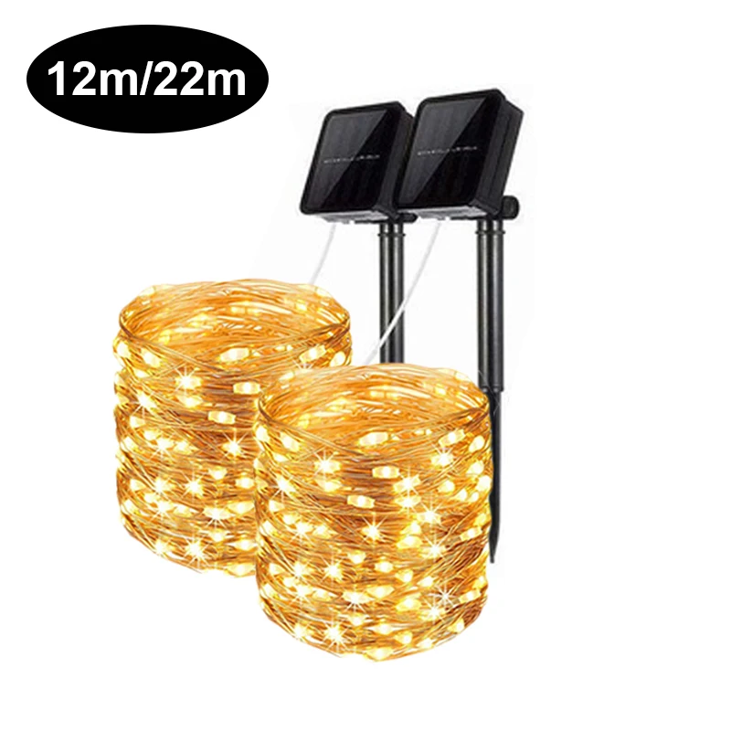 

Ylant Solar LED Light String Outdoor Copper Wire Waterproof Festoon Fairy Lights for Christmas Garden Street Garland Decoration