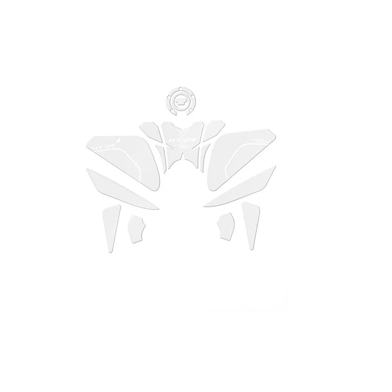 For YAMAHA MT09 mt 09 3D transparent stickers Motorcycle Fuel Tank Cap Sticker fuel decal Traction Side Pad Protector Decal | Автомобили и