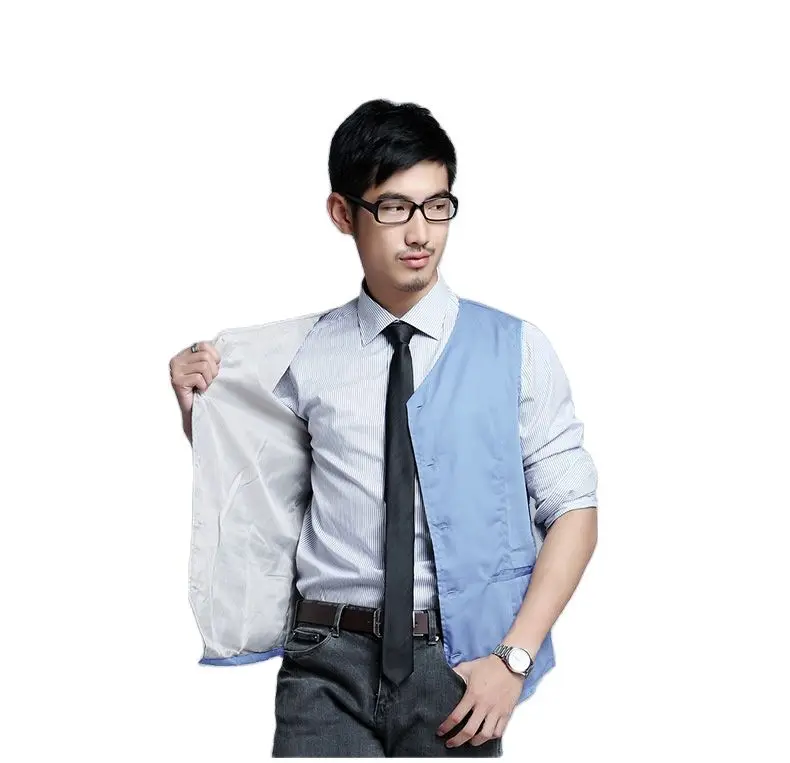 Защитный жилет для электромагнитных волн из серебристого волокна защитная