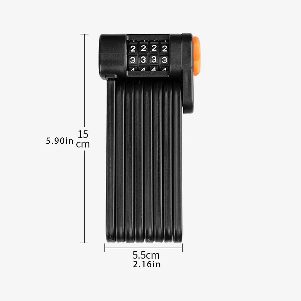 

PCycling Bicycle Lock Alloy Steel Folding Lock MTB Road Bike Lock Anti-theft Lock Password Lock Safe Cycling Accessories