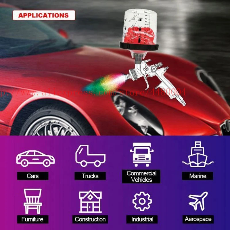 Стакан для Смешивания Краски типа H/O быстрая чашка Жесткая Крышка внутренней