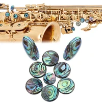 9 sets of professional saxophone keys smooth surface wear resistant inlaid accessories abalone shell saxophone keys