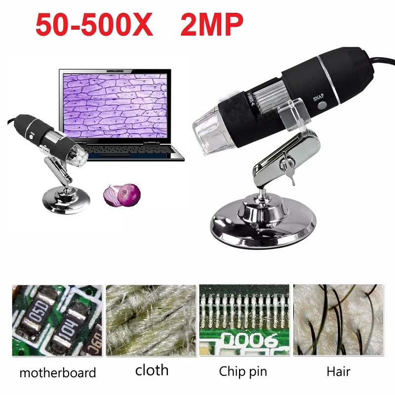 500X 8LED 0 3 MP цифровой микроскоп ручной эндоскоп инспекция фотографий компьютеры