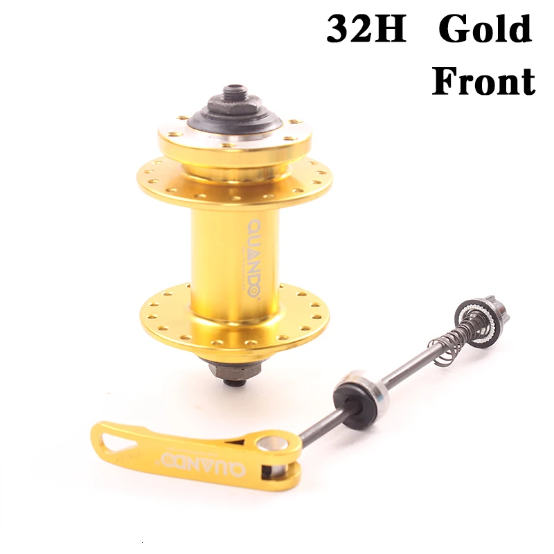 32H Gold Front SMLLOW Mtb велосипедная втулка Spacer Hub 32 36H отверстия для велосипеда MTB горный велосипед Передняя Задняя кассета свободного хода и 6 болтов дисковый тормоз - Цвет: 32H Gold Front