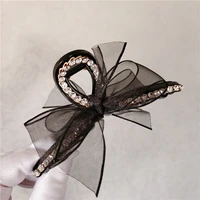 diamond bow net hairpin