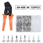 720 шт., обжимные клеммы для проводов, 2,84,86,3 мм