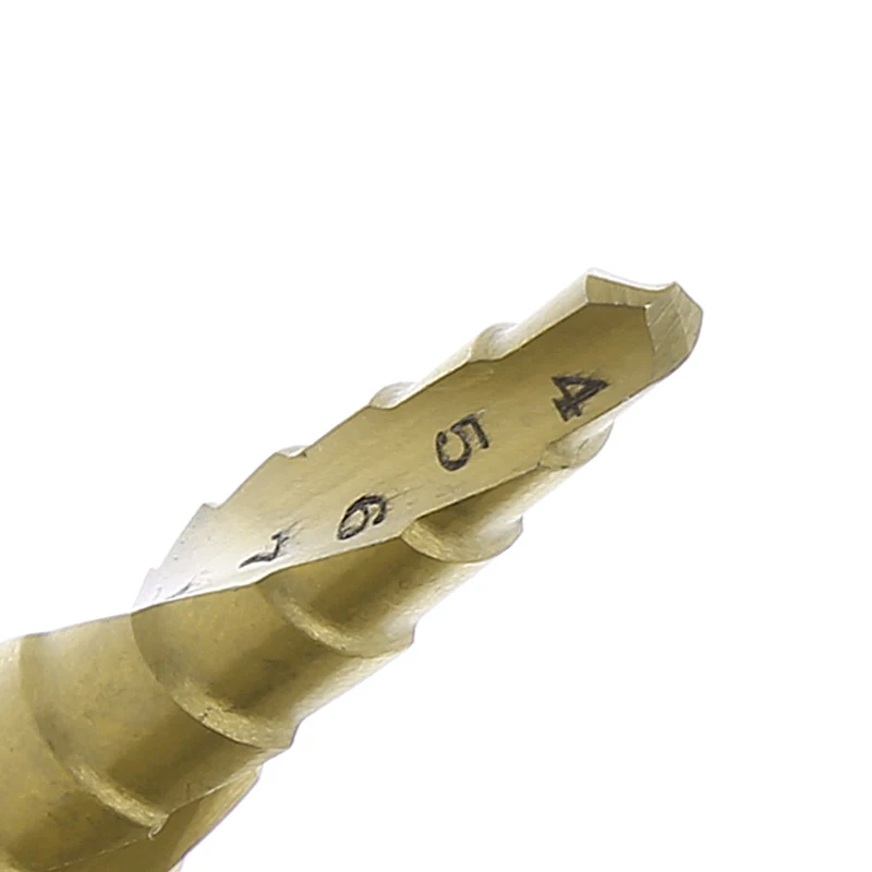 

HSS Spiral Grooved Step Cone Drill Bit 1/4" Hex Shank Metal 4mm-12mm Hole Cut Hsmd Tools New 2019
