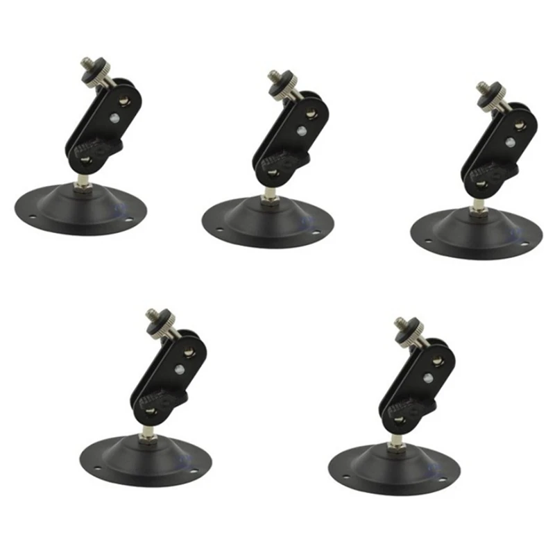 

5PCS Camera Wall Mount Bracket Black Speaker Brackets Projector Stand