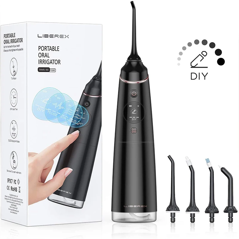 

IPX7 Monddouche Draagbare Tandheelkundige Waterstraal Usb Oplaadbare Water Flosser Waterdicht Tanden Cleaner Cleaning Tanden