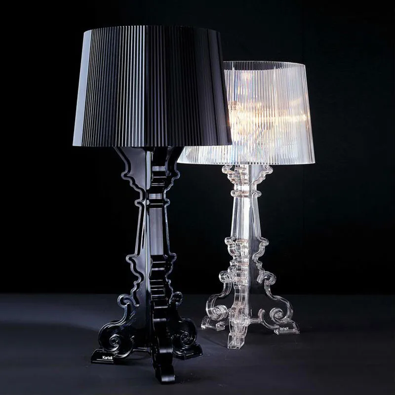 Настольная лампа из бурги в итальянском стиле акриловый привидение тень простой