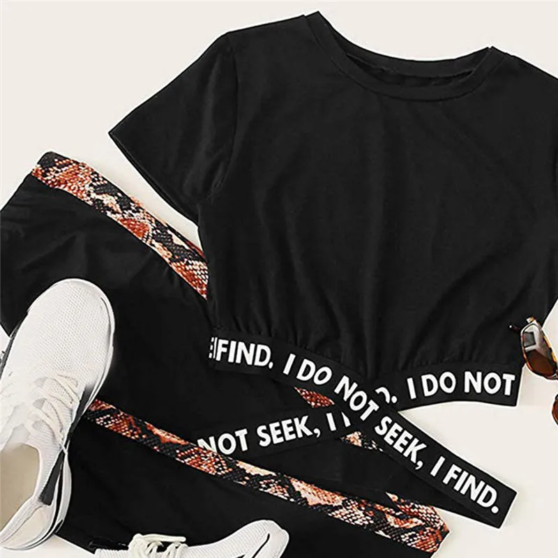 Женская летняя футболка модные сексуальные укороченные топы с надписью и