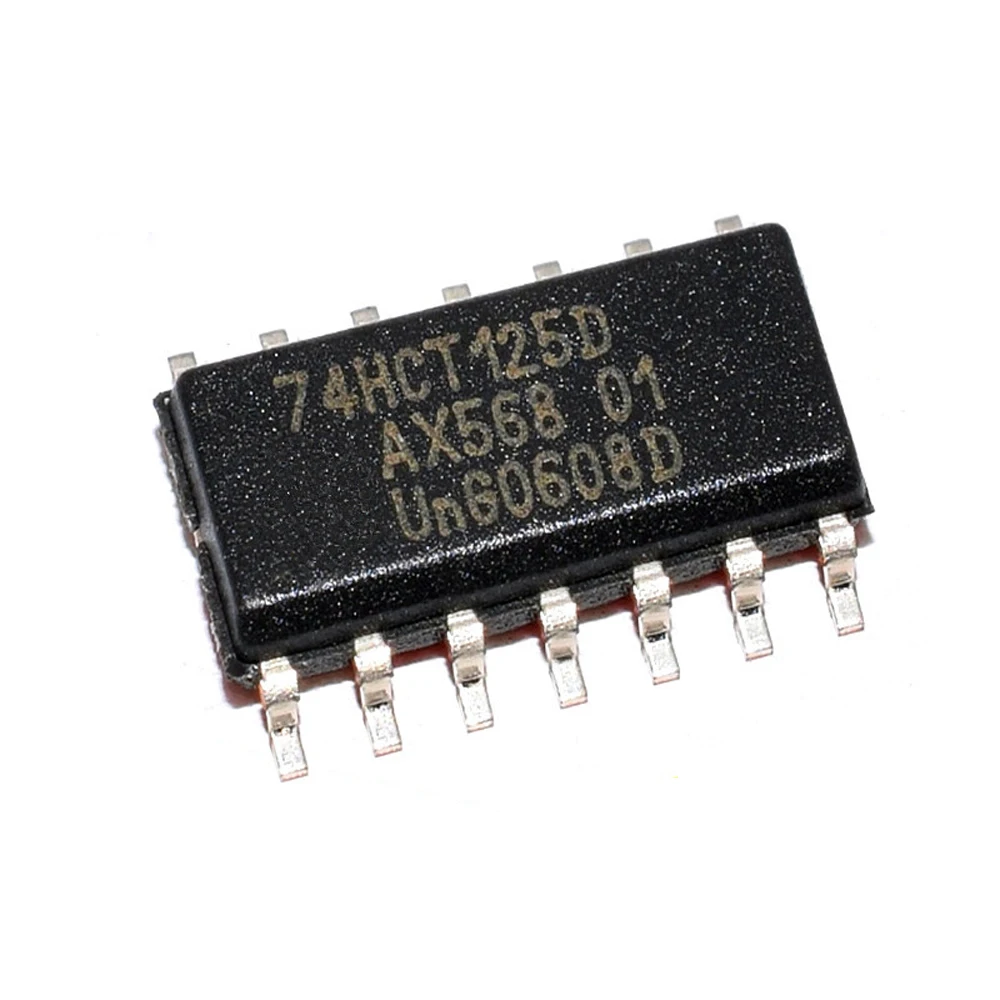 10 pcs 74HCT125D SOP-16 Semiconductor Logic IC Encoder Decoder Multiplexer and Demultiplexer Chip for Module arduino nano BOM
