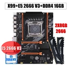 Комплект материнской платы Kllisre X99 с процессором Xeon E5 2666 V3 LGA 2011-3, Память DDR4 2 шт. X 8 ГБ = 16 Гб 2666 МГц