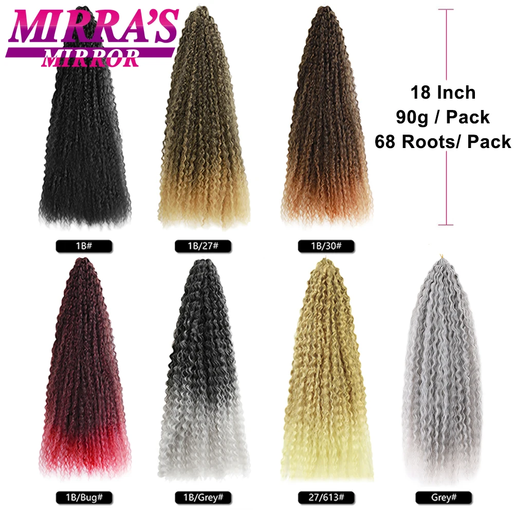 Синтетические бразильские плетеные удлинители волос 18 дюймов афро кудрявые