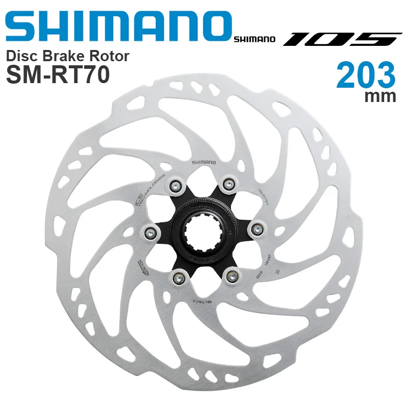 Shimano 105 SLX SM RT70 Центральный замок дисковый тормозной ротор 203/180/160/140 ММ натуральной
