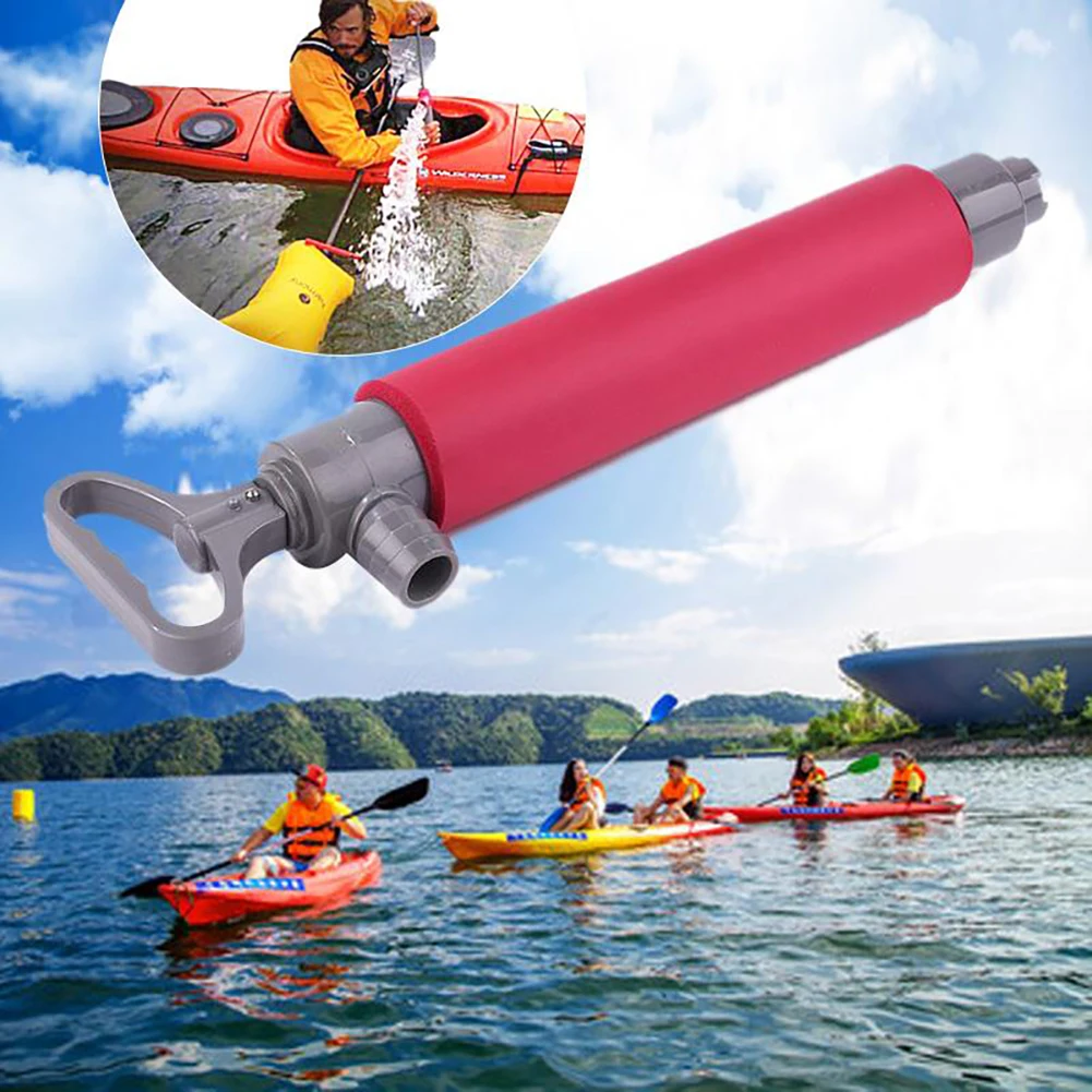 

Dropshipping Kayak Hand Pump Floating Manual Bilge Water Pump Kayak Canoe Accessories for Kayak Rescue