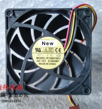 

For Emacro For Everflow R128015BU DC 12V 0.50A 80x80x15mm 4-Wire Server Cooling Fan