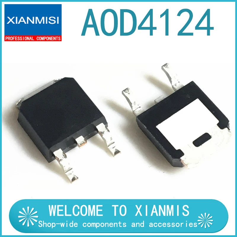 

10 шт., AOD4124 D4124 54A 100V TO252 MOS