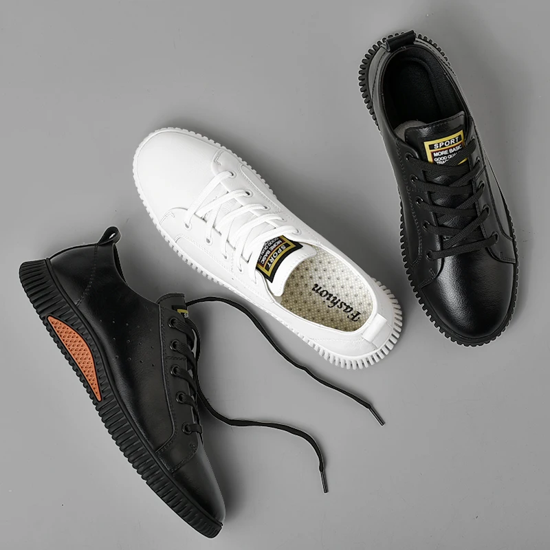 

New Men's Casual Shoes Trend Wild Fashion Men's Shoes Genuine Leather Shoes Men Fashion Sneakers Zapatos De Hombre